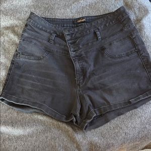 Black High Waist Shorts